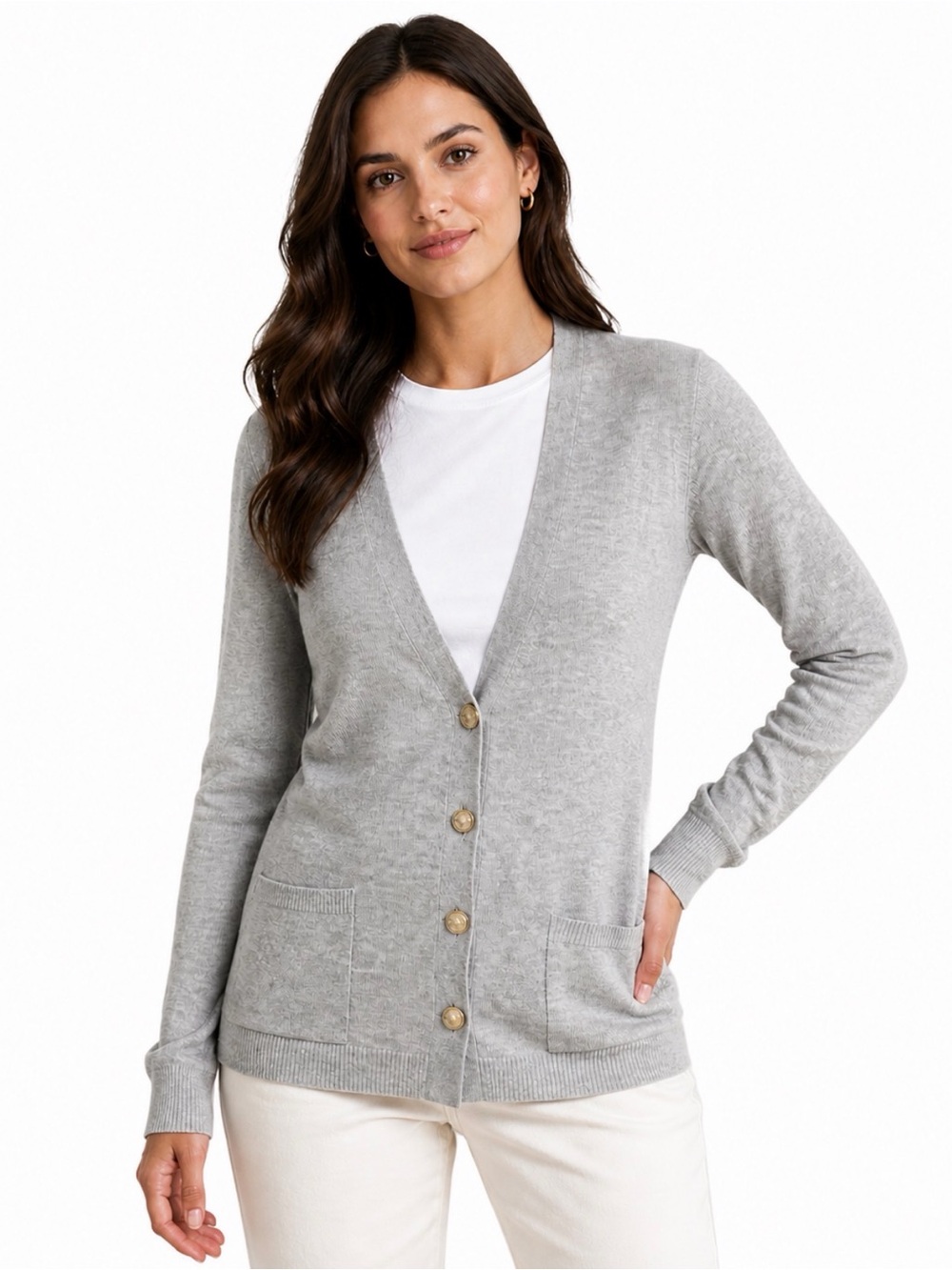 Banana Republic Sweater Gray Cardigan